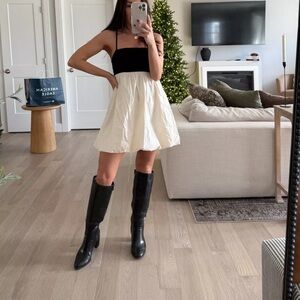 American Eagle Outfitters Black and White Mini Skirt